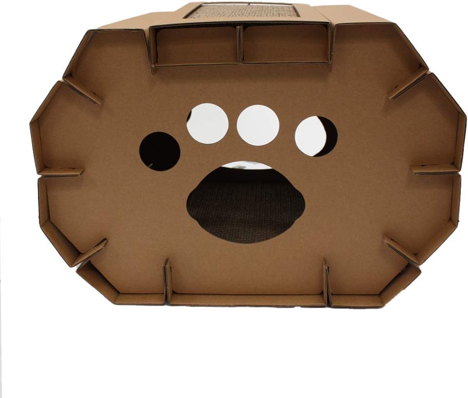 RASCADOR TIPO CASITA PARA GATO 2 EN 1