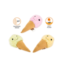 JUGUETE PARA CACHORROS EN FORMA DE CONO DE HELADO CON PITO