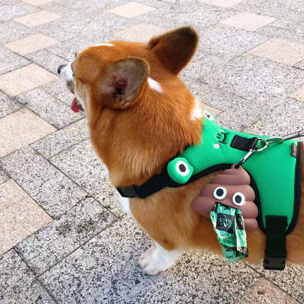 DISPENSADOR DE BOLSITAS EN FORMA DE POOP/CON 34 BOLSAS