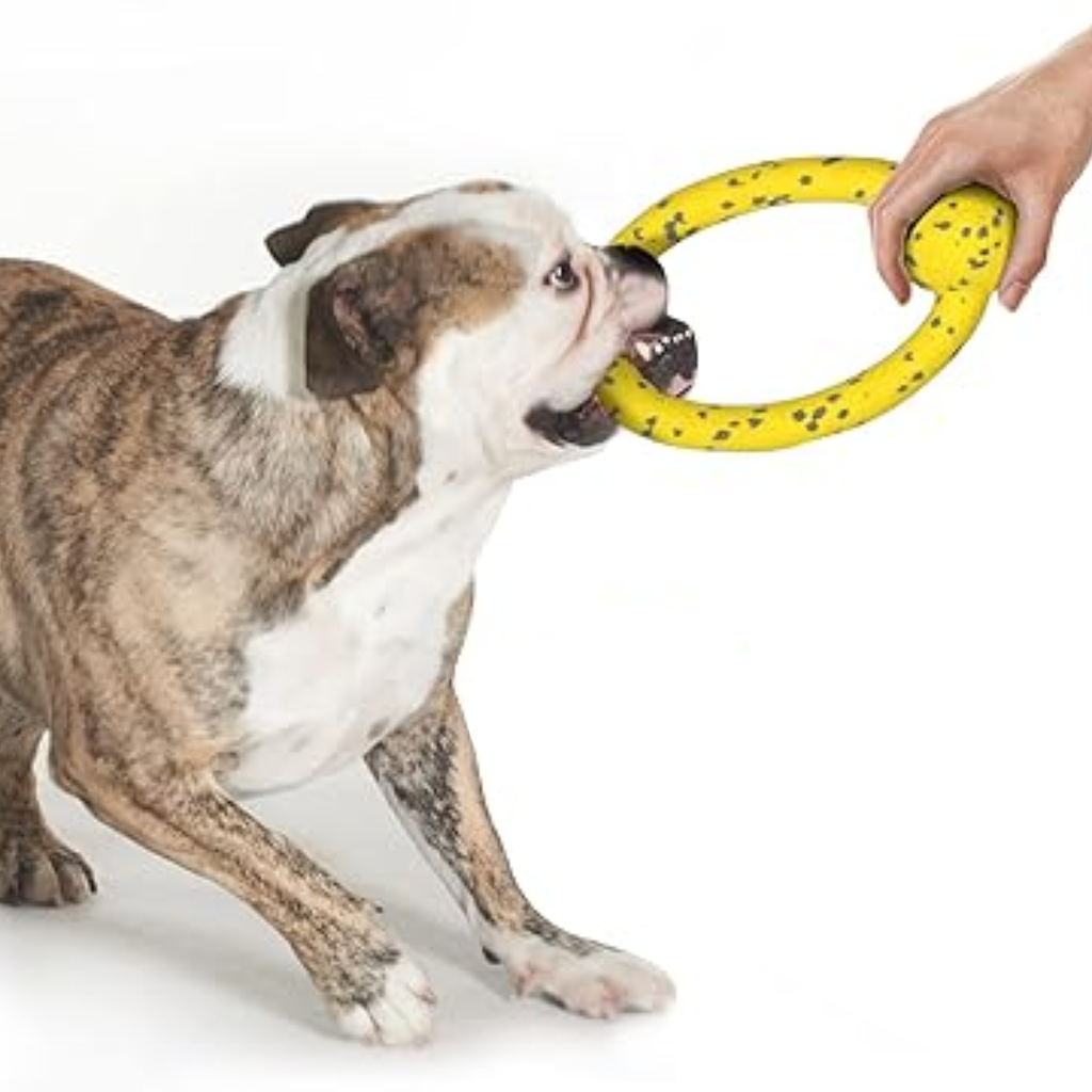 JUGUETE PARA MASCOTA/DE FUERZA ARO AMARILLO