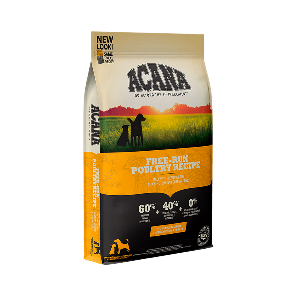 ACANA DOG HERITAGE FREE-RUN POULTRY 25LBS/11.3KG