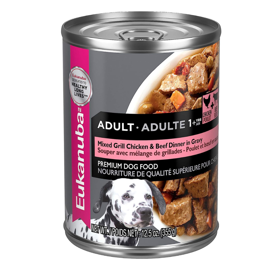 EUKANUBA ADULT CHICKEN & BEEF 12.5OZ
