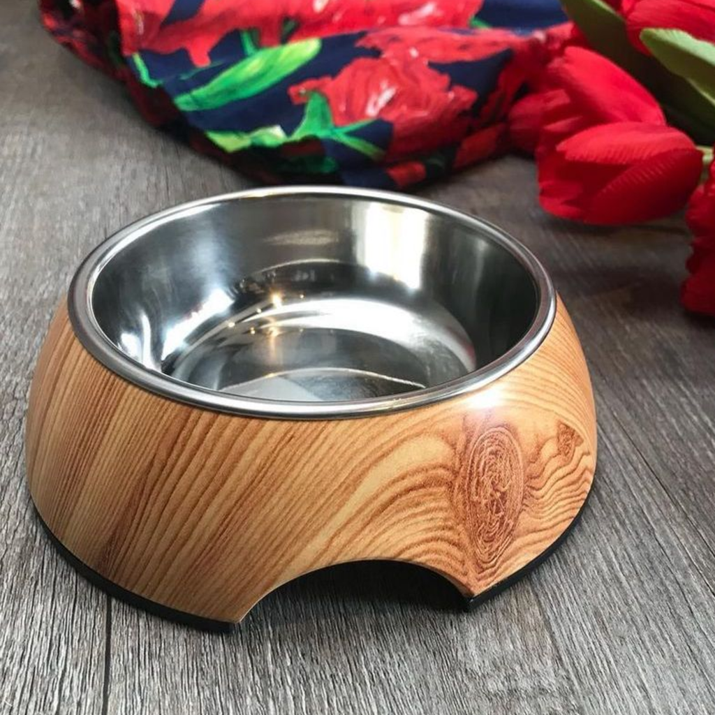 PLATO EN DISEÑO DE MADERA 160ML