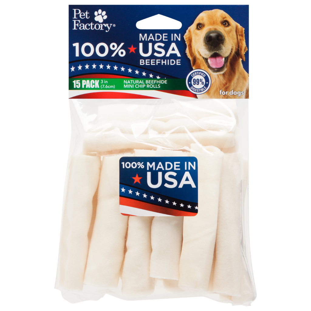 PET FACTORY BEEFHIDE MINI/15UNIDADES