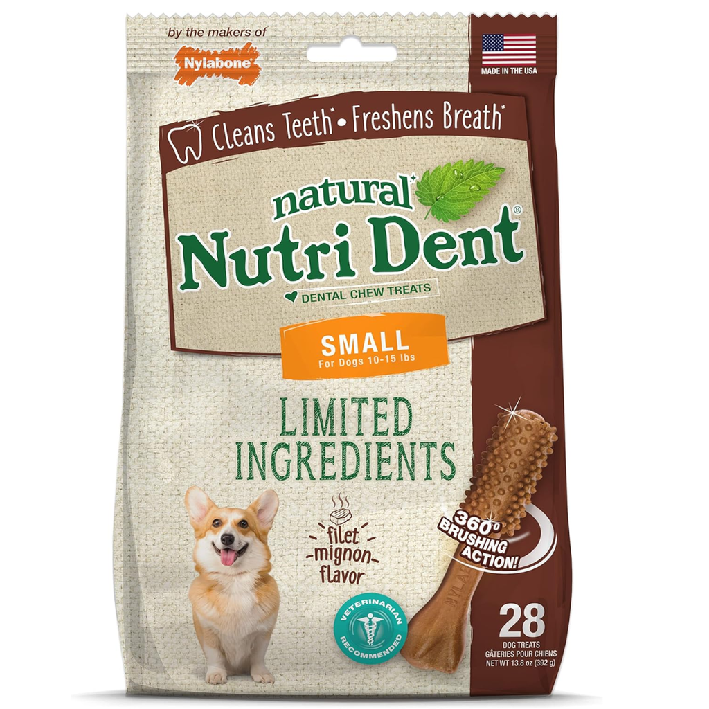NYLABONE NUTRI DENT/ FILET MIGNON/ SMALL  /PACK DE 28 UNIDADES