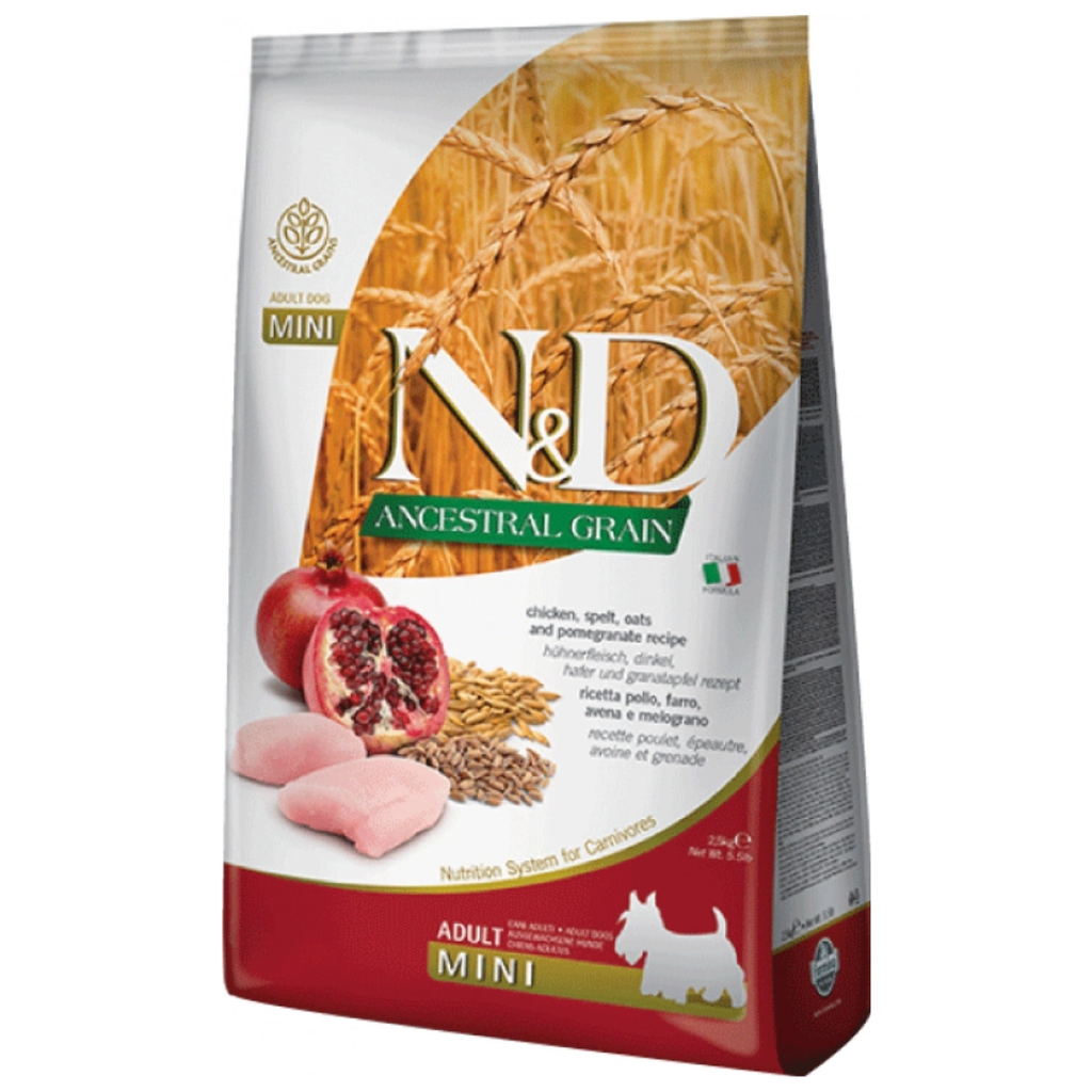 N&D ANCESTRAL CAN POLLO ADULTO MINI 2.5KG