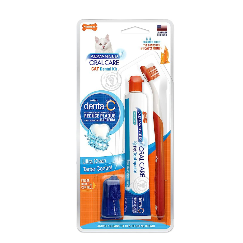 NYLABONE ADV  ORAL CARE CAT DENTAL KIT NPD901P