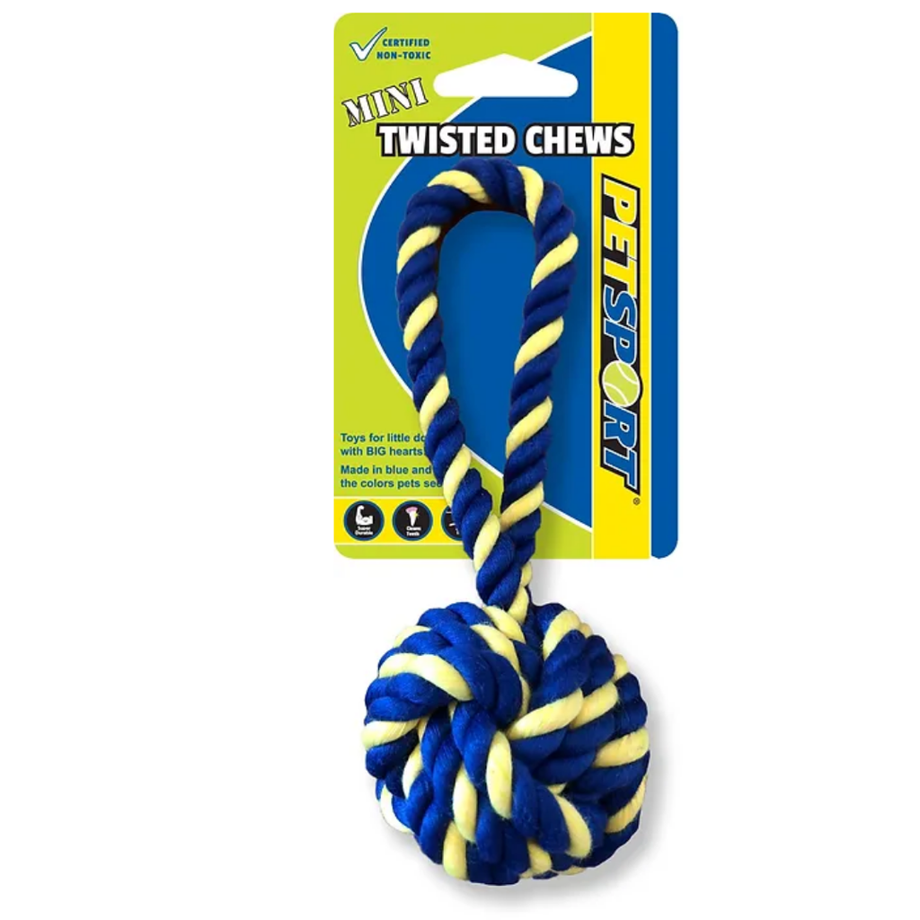 PETSPORT ROPE MINI MONKEY FIST 7" 80399