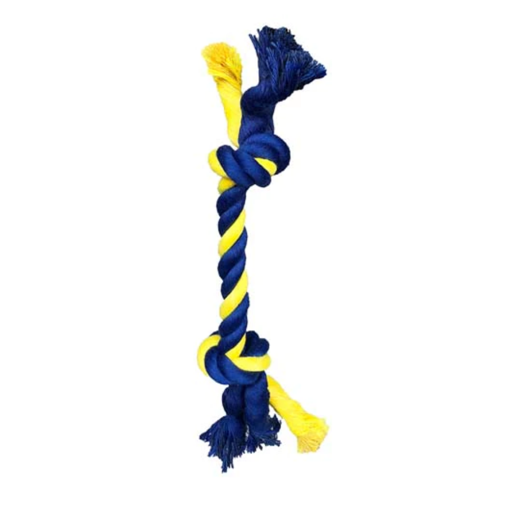 PETSPORT SMALL TWO KNOT COTTON ROPE 9" 8300