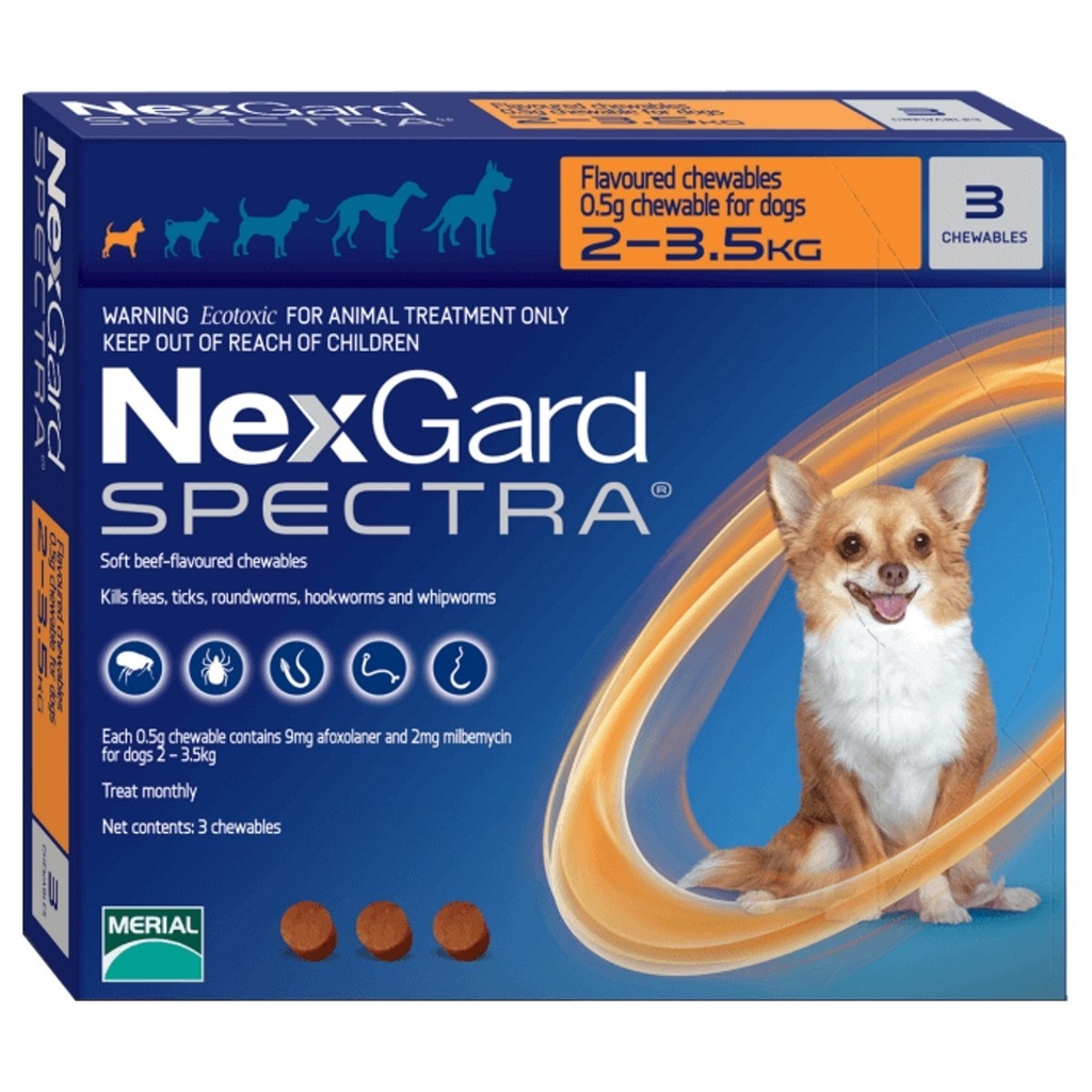 NEXGARD SPECTRA XS 2-3.5KG