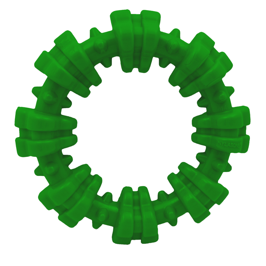 NYLABONE RING GREEN TOY POWER