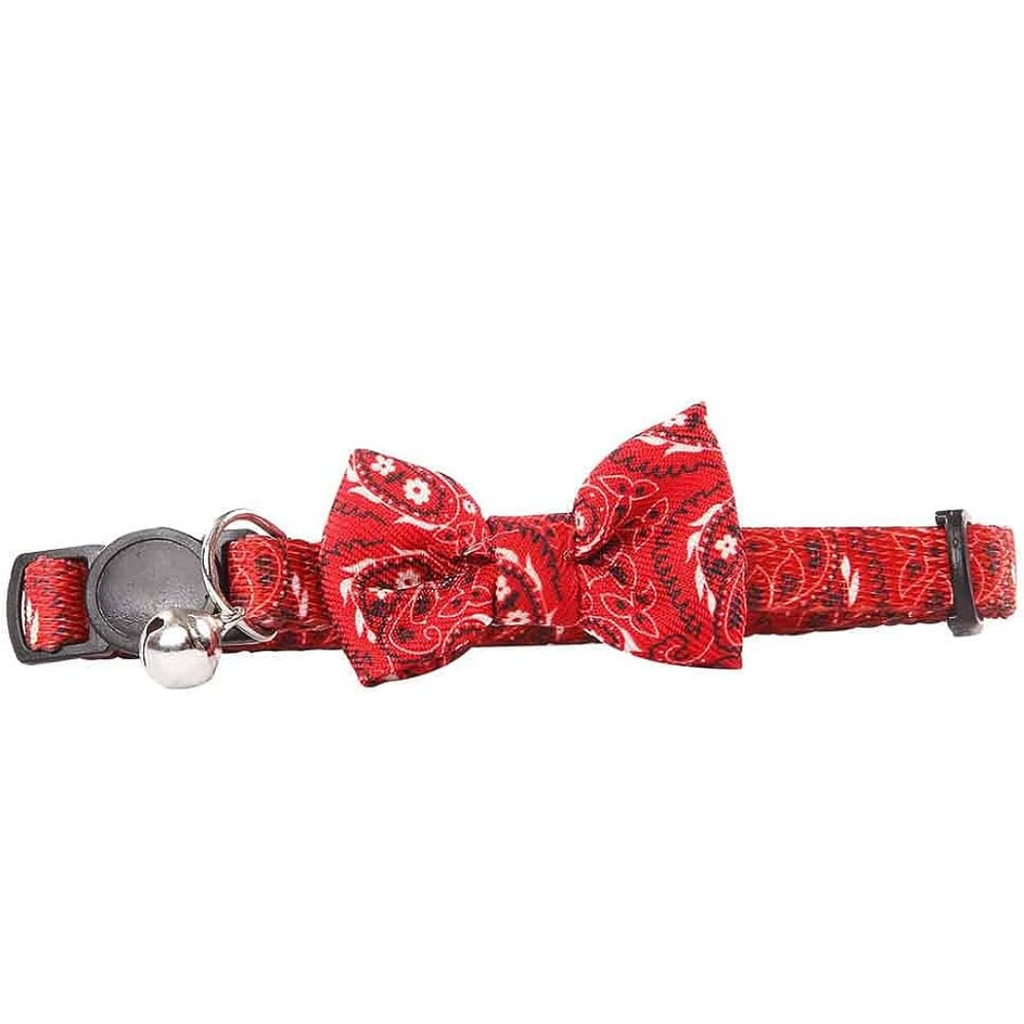 COLLAR PARA GATO LAZO ROJO