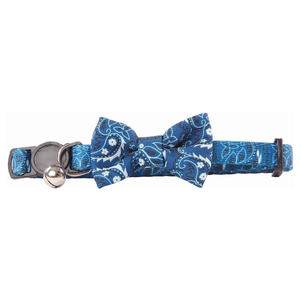 COLLAR PARA GATO LAZO AZUL