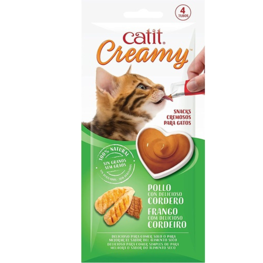 CATIT CREAMY POLLO CON CORDERO 40GR
