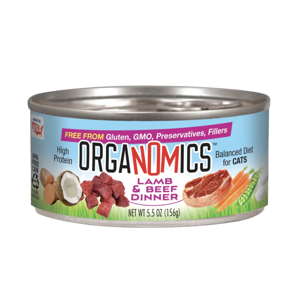 ORGANOMICS LAMB & BBEF DIINER FOR CATS 5.5OZ