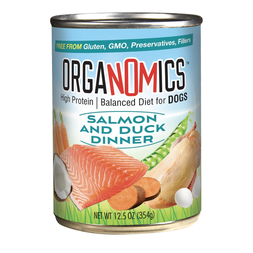 ORGANOMICS SALMON & DUCK DINNER FOR DOGS 12.8OZ