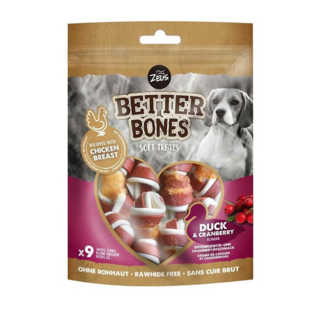 ZEUS BETTER BONES PATO PEQUEÑO HUESO ENVUELTO EN PATO TWIST 10PK 114GRS