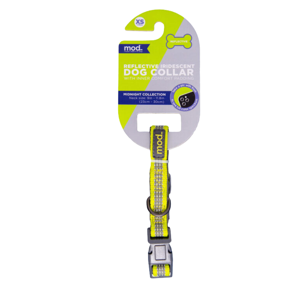 COLLAR REFLECTIVO MOD AMARILLO NEON XS