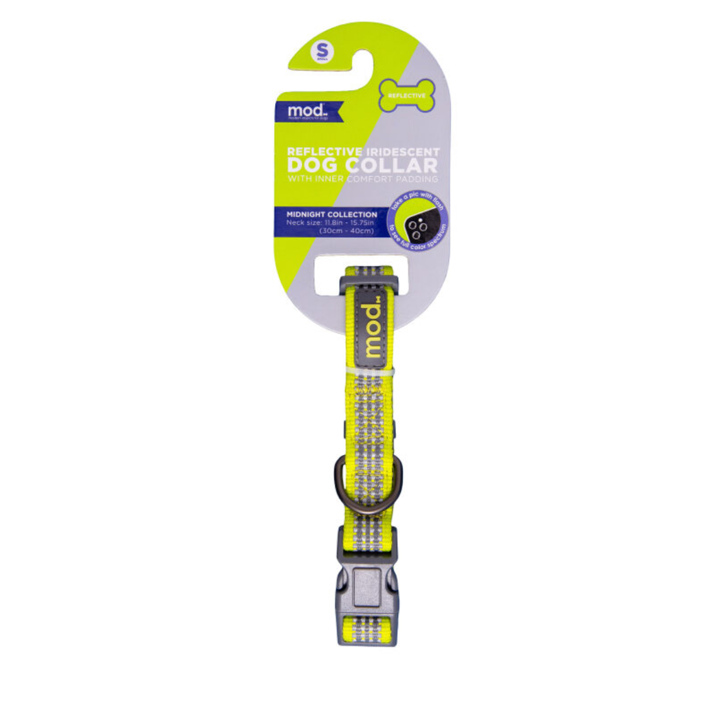 COLLAR REFLECTIVO MOD AMARILLO NEON S