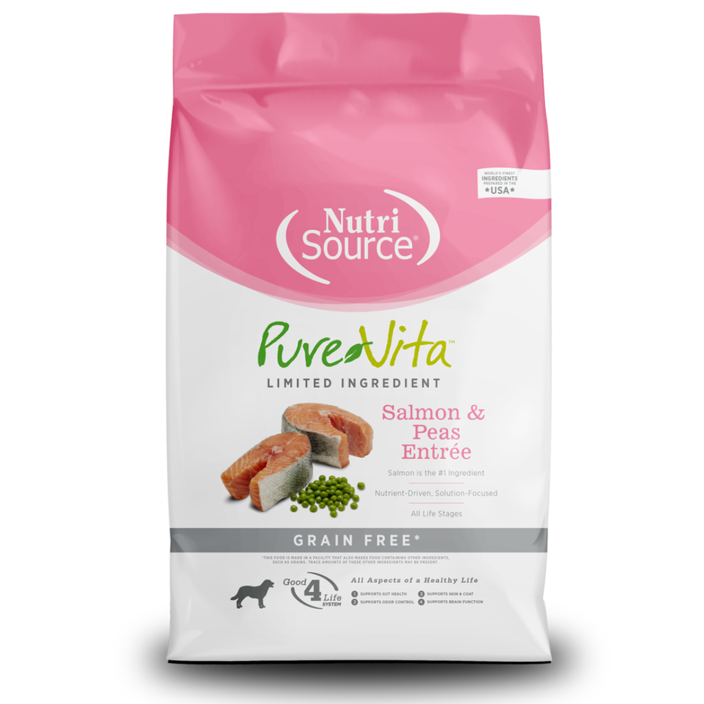 PURE VITA GF SALMON & PEAS 15LB DOG