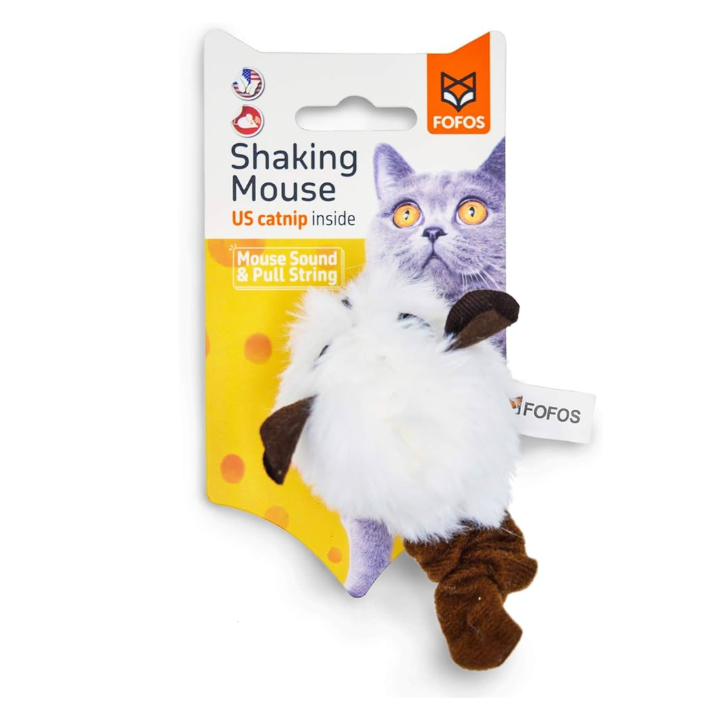 JUGUETE PARA GATO VIBRADOR CON SONIDO Y CATNIP