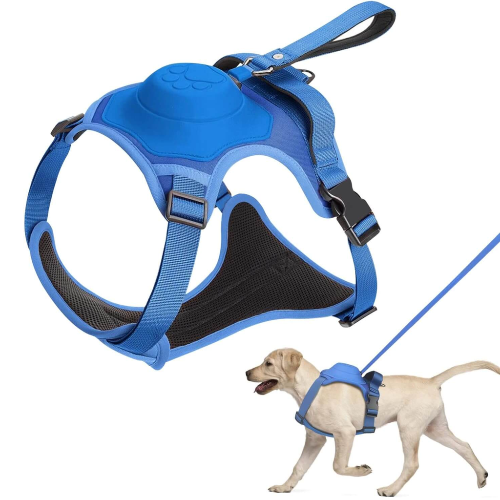ARNES PARA PERROS 2 EN 1 AZUL TALLA M