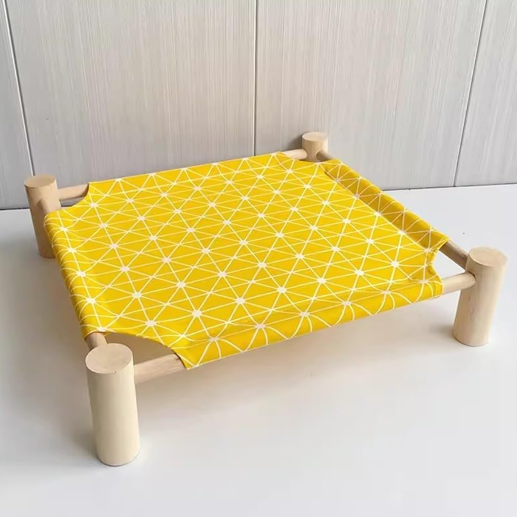CATRE PARA MASCOTAS PEQUEÑAS AMARILLO