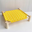 CATRE PARA MASCOTAS PEQUEÑAS AMARILLO