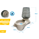 DISPENSADOR DE AGUA PARA MASCOTAS 5.8 LITROS 20X5X36CM