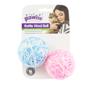 JUGUETE PARA GATO BOLA DE LANA 2PCS