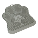 Alfombra para arenero forma de gato