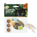 JUGUETE PARA GATO PAJARITO CON SONIDO Y BOLITAS DE CATNIP